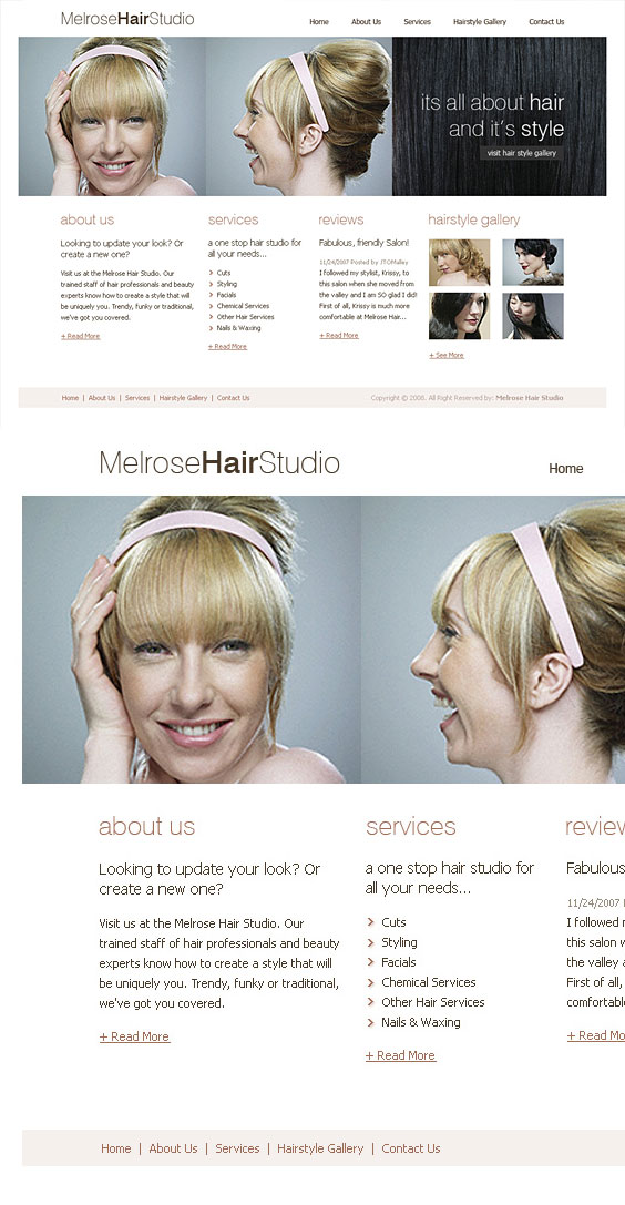 Melrose - Web Design