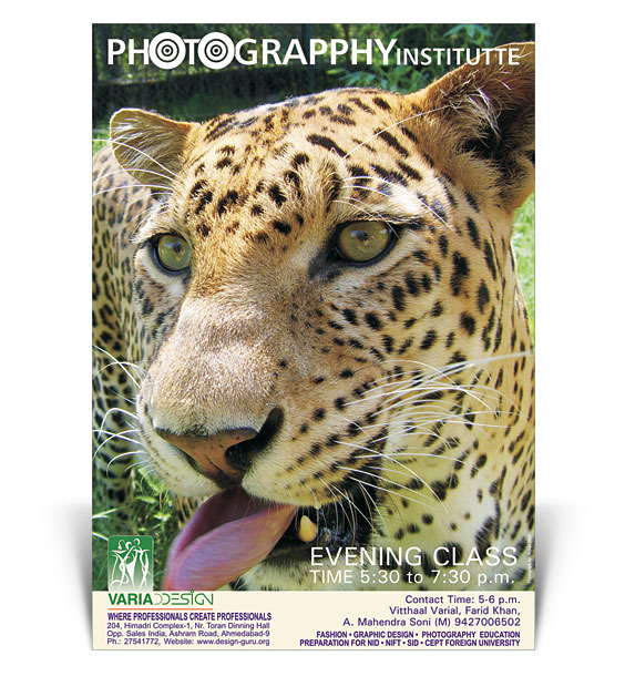 Poster Design for Photograpphy Institutte Poster Design for Photograpphy Institutte
