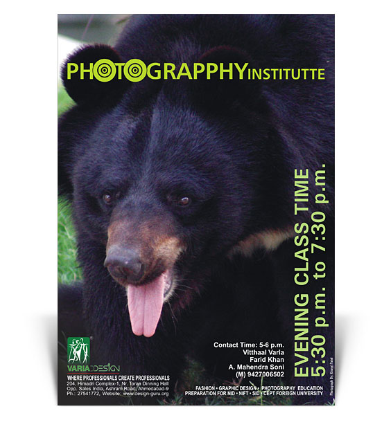 Poster Design for Photograpphy Institutte Poster Design for Photograpphy Institutte